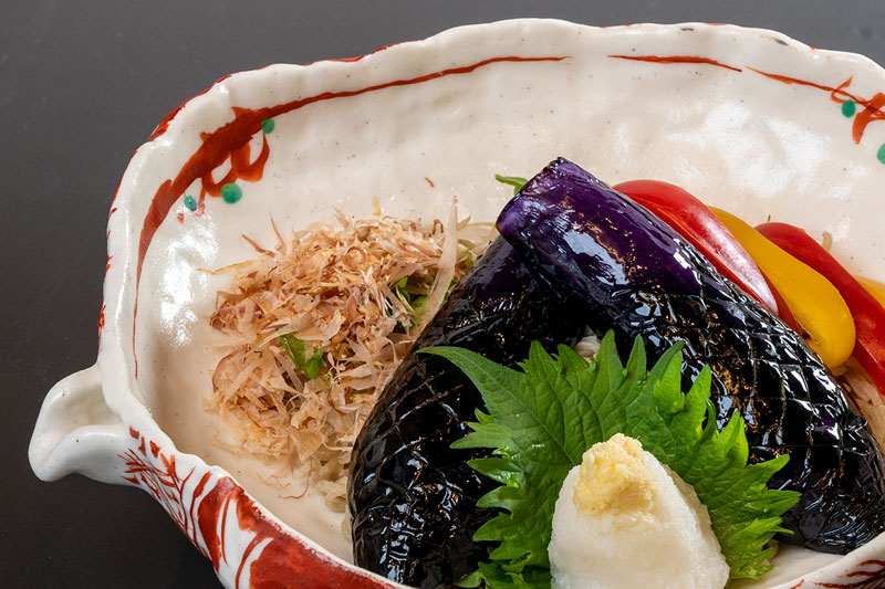 揚げ茄子おろし蕎麦